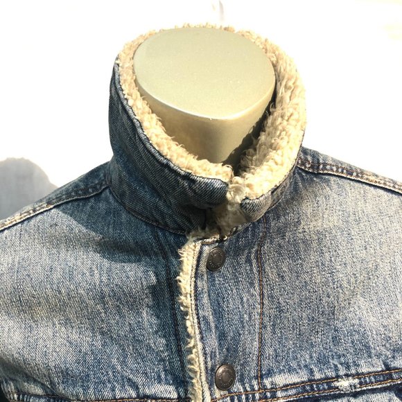 Abercrombie Women's Faux Fur Jeans Jacket - Picture 5 of 16